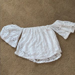 AE Lace Off the shoulder top